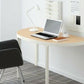 Ikea Bekant Semi-Circle Desktop in Wood and White Finish