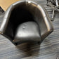 Used leather armchair in black