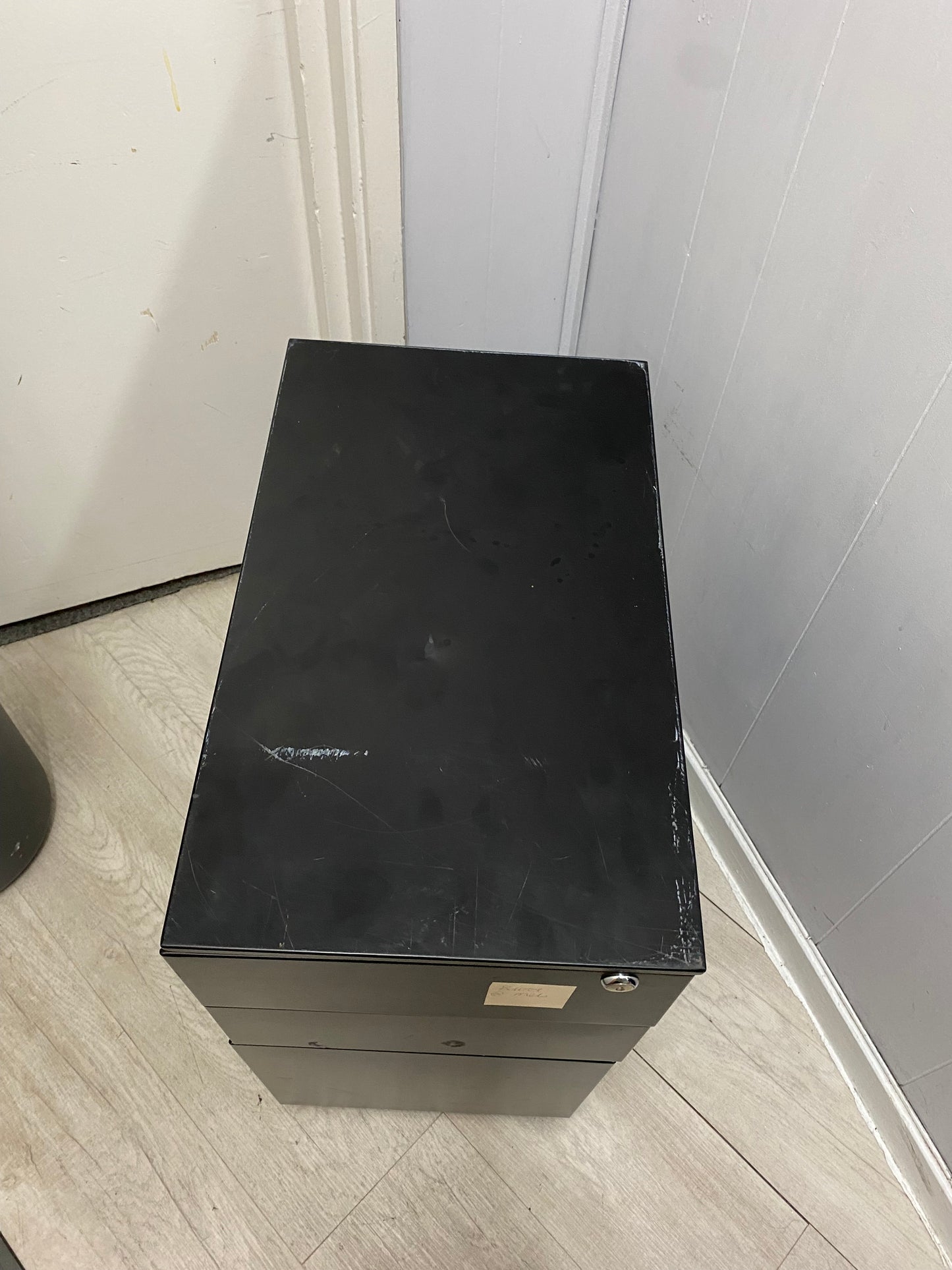 Slimline black Office under desk drawer (H 60cm W 30cm D 50cm)