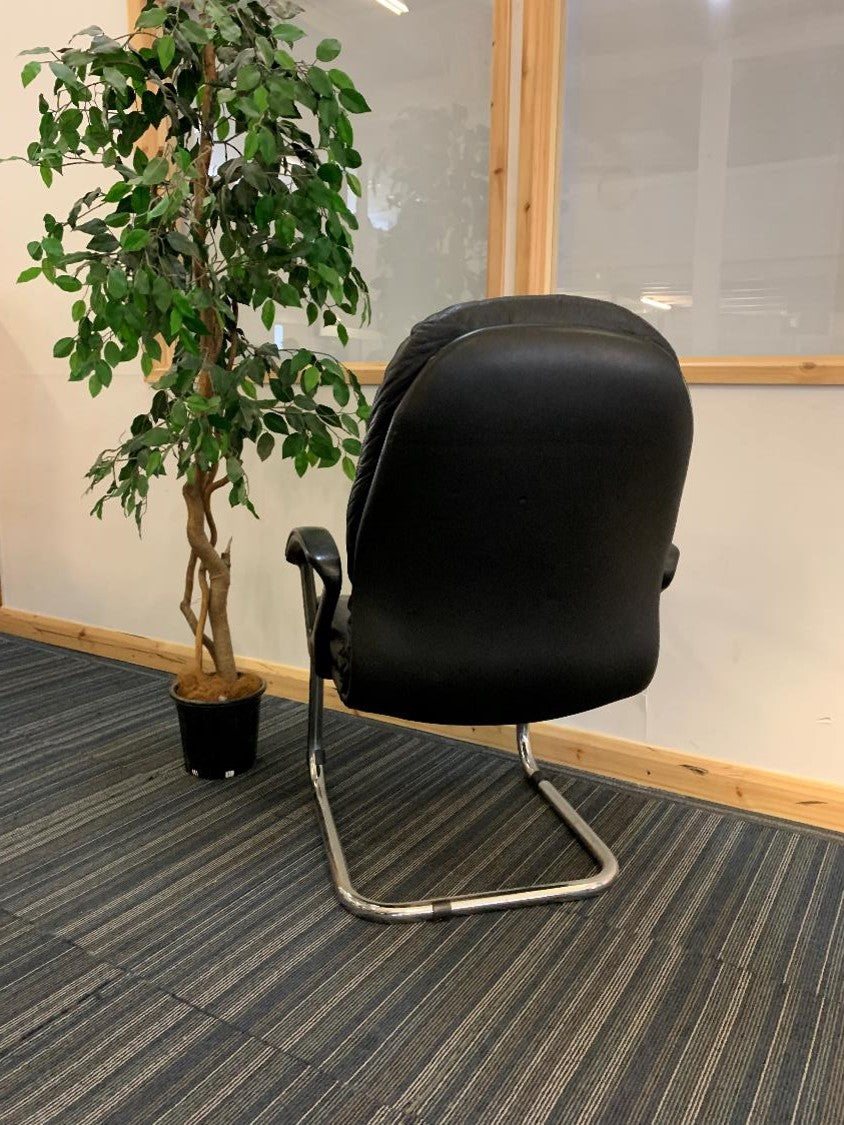 Leather Cantilever Chairs