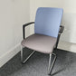 Blue and grey office meeting chairs