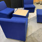 Pre-owned Modula Sofa Chair/s Blue with Coffee Table