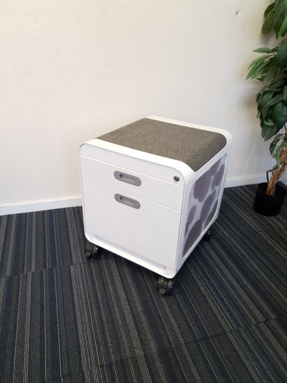 Under desk pedestal, drawers with integrated seat pad W 48cm  x D 50cm x H 58cm