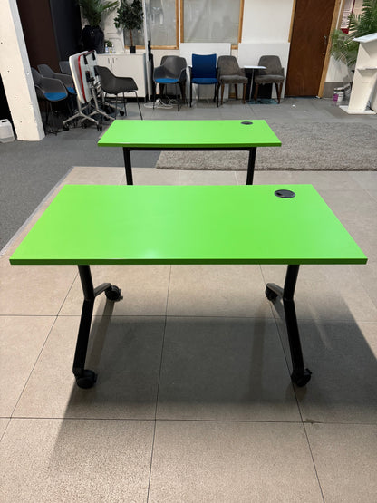 Verco  Folding Colour Office Table Mobile conference Dark Green Desk  120cm x 65cm