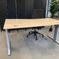 Pre-owned Beech Curved Desks 160cm x 100cm x 80cm (singles or series)