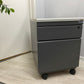 2 drawer mobile drawers in dark grey D57CM W42CM