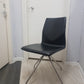 Black Office Meeting Chair with stick legs