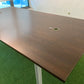 Boardroom table with two cable ports