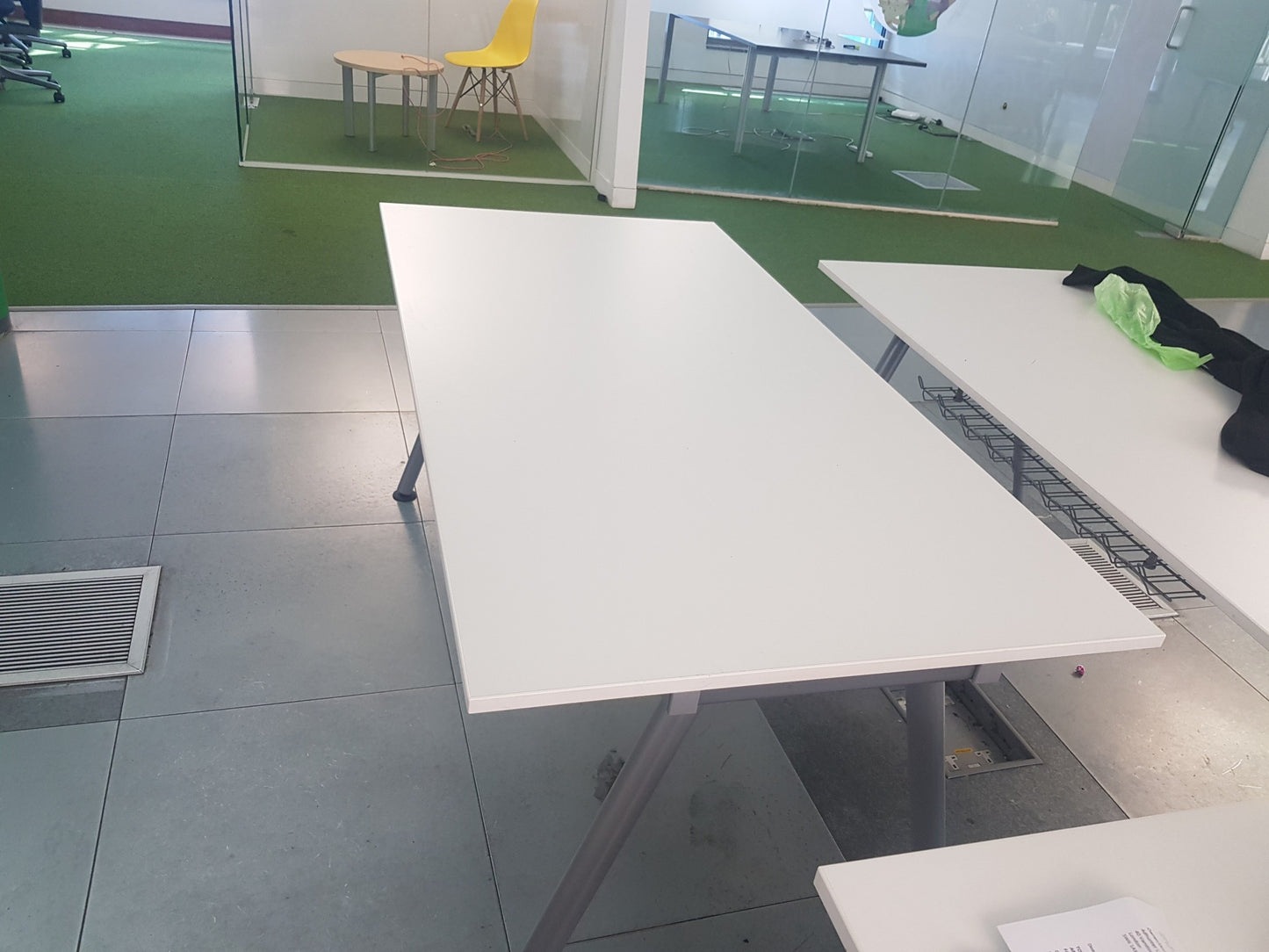 25 x Ikea Galant and thyge study adjustable ergonomic desk white