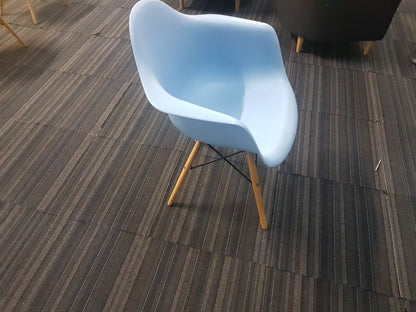 Office Breakout Area Armchair in blue