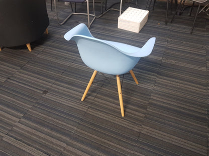Office Breakout Area Armchair in blue