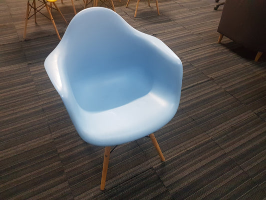 Office Breakout Area Armchair in blue