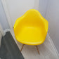 Plastic Eiffel Armchair in Mustard