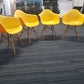 Plastic Eiffel Armchair in Mustard