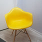 Plastic Eiffel Armchair in Mustard