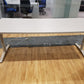 Single grey extra large desk w 210cm x d 80cm x h 73cm