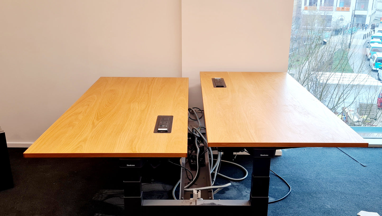 2 Person Electric Sit-Stand Office Desk- W1600 X D800mm