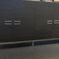 Pre-owned Brown 2 storey extra long office cabinet 8 door 200cm w x 44cm d x 120cm h