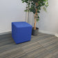 Blue Cube Reception Stool