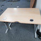 Beige single computer desk 120cm Wx 80cm D x 73cm H