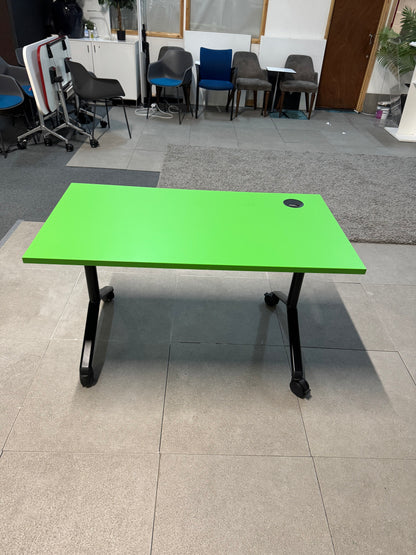 Verco  Folding Colour Office Table Mobile conference Dark Green Desk  120cm x 65cm