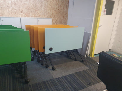 Verco  Folding Colour Office Table Mobile Pale Blue conference Desk 120cm x 65cm