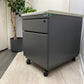 2 drawer mobile drawers in dark grey D57CM W42CM