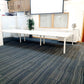 Herman Miller 8 seater office table in white (160cm x 80cm)