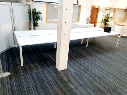 Herman Miller 8 seater office table in white (160cm x 80cm)