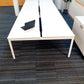 Herman Miller 8 seater office table in white (160cm x 80cm)