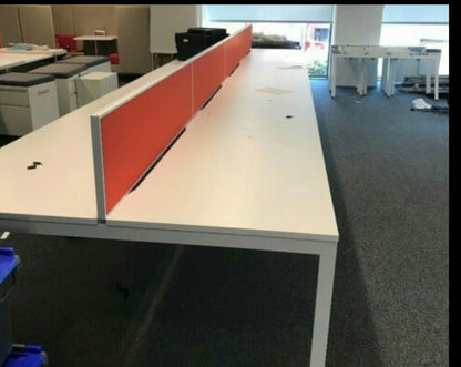 Herman Miller 8 seater office table in white (160cm x 80cm)