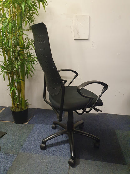 Black high back executive swivel desk chair