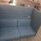 Office blue teal reception breakout acoustic sofa