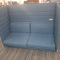 Office blue teal reception breakout acoustic sofa