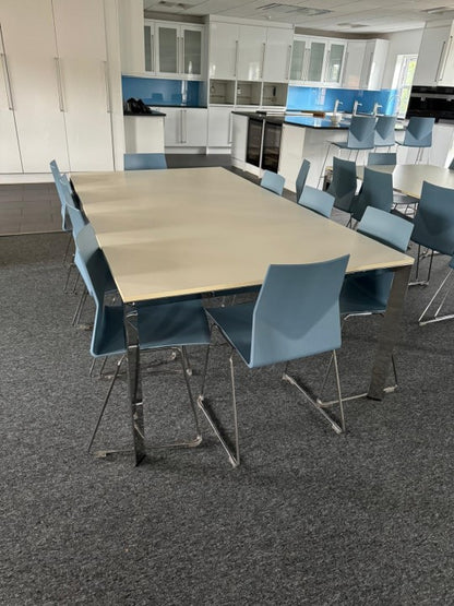 White Dining Room, Canteen Common Room Table 221cm x 120.5cm