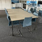 White canteen and training room table 207cm x 95cm