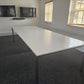White boardroom table, seats 10 - 12 persons, 320cm x 120cm