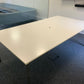 White Conference Room Table seats 8 - 10 persons 220cm x 120cm
