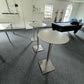 Linear three office canteen height table