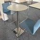 White office canteen bistro table