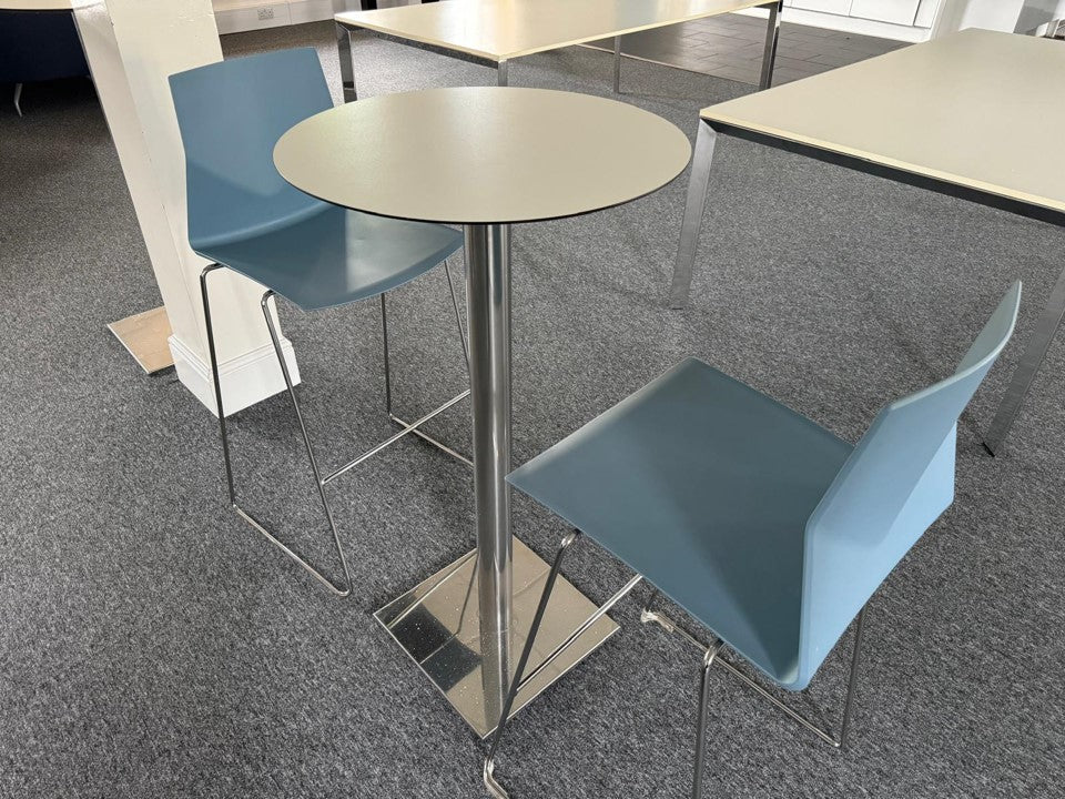 White office canteen bistro table