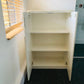 Two shelves, three tiers white cupboard