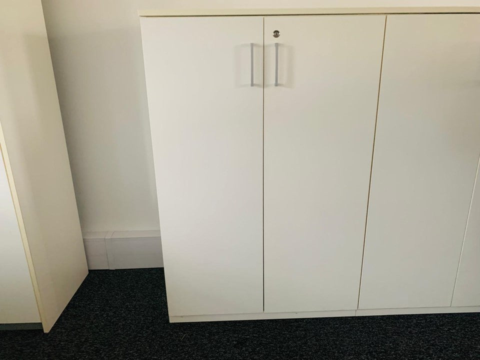 White storage unit sideboard