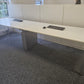 White Two Person Desk Bank - 1600mm Tabletop - 320cm x 80cm