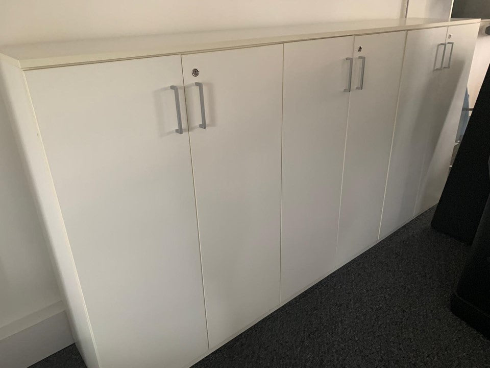 White Office Cupboard Storage Unit