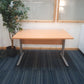 Wood fiinish desk modesty panel metal legs