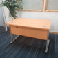 Wood fiinish desk modesty panel metal legs