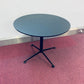 Black round office table