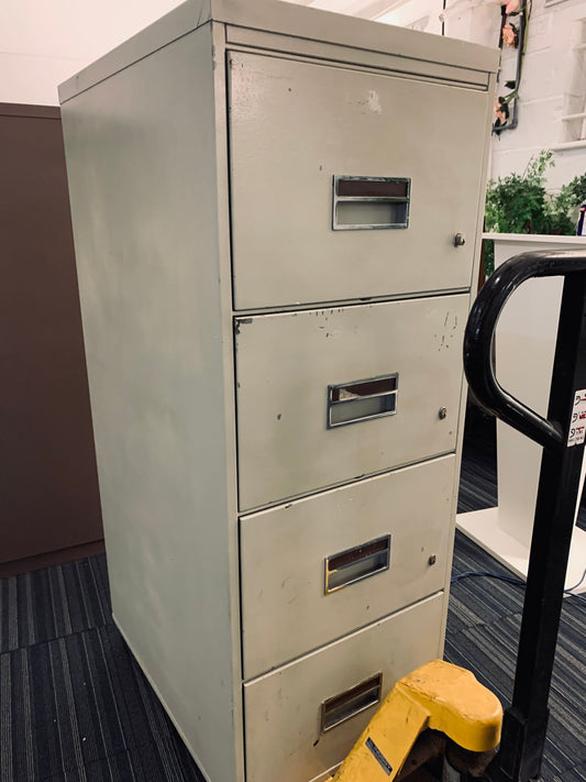 Grey Industrial Heavy Duty Safe with Individual Locking Drawers