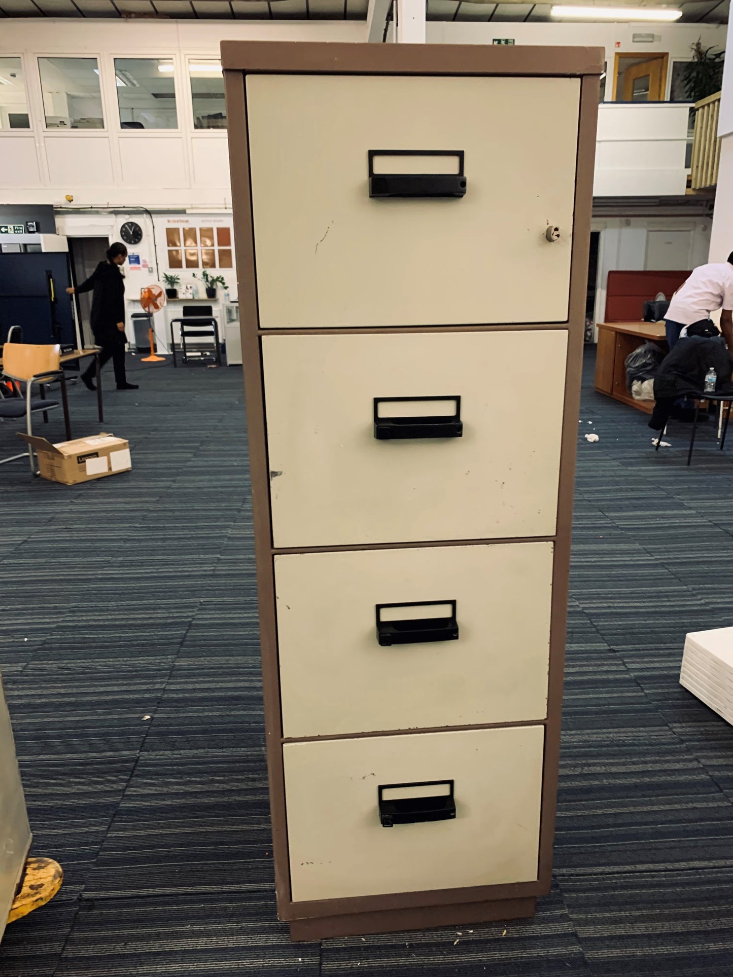 Used 4 Drawer Industrial Heavy Duty Safe in Brown